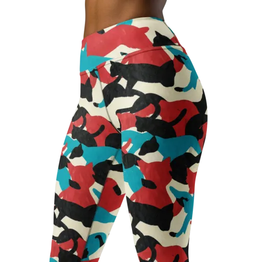 Chromatic Catwalk on a Yoga Leggings