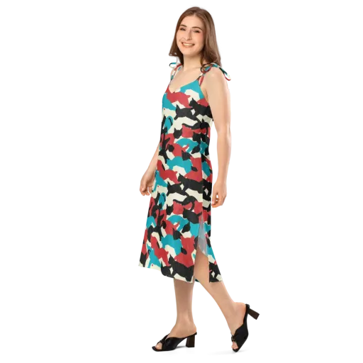Chromatic Catwalk on a Slip Dress