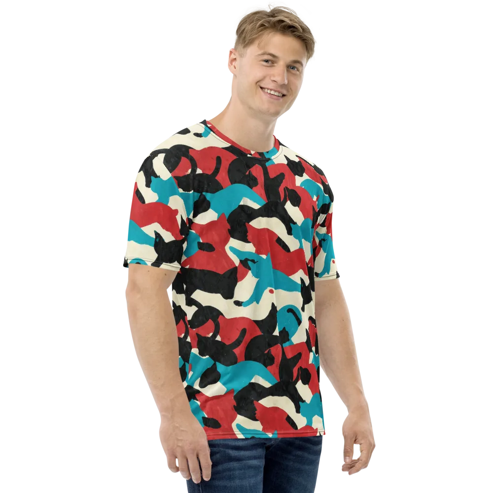 Chromatic Catwalk on Men's Crew Neck T-Shirt — Right