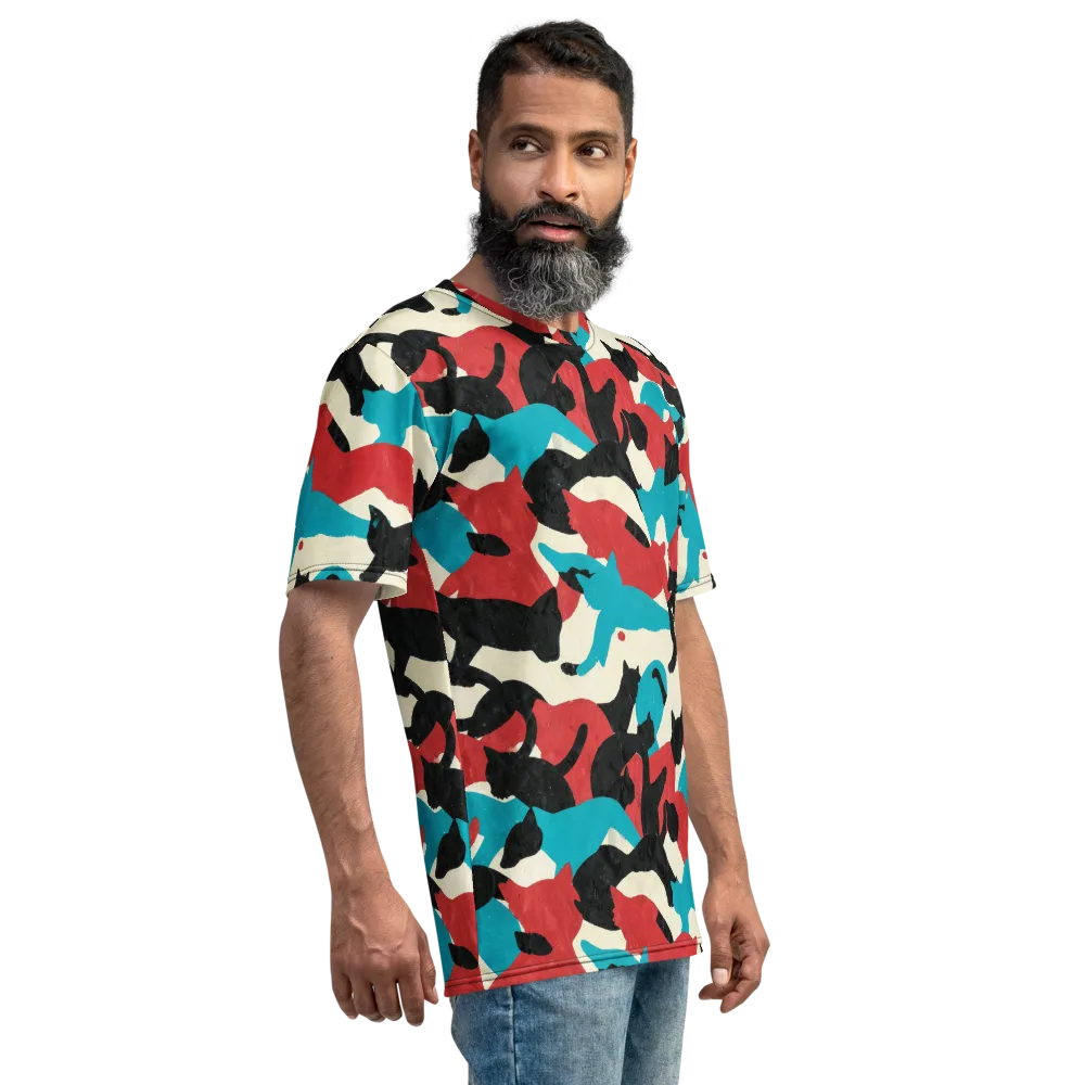 Chromatic Catwalk on Men's Crew Neck T-Shirt — Right