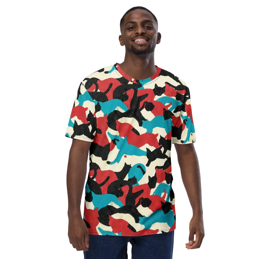 Chromatic Catwalk on Men's Crew Neck T-Shirt — Front