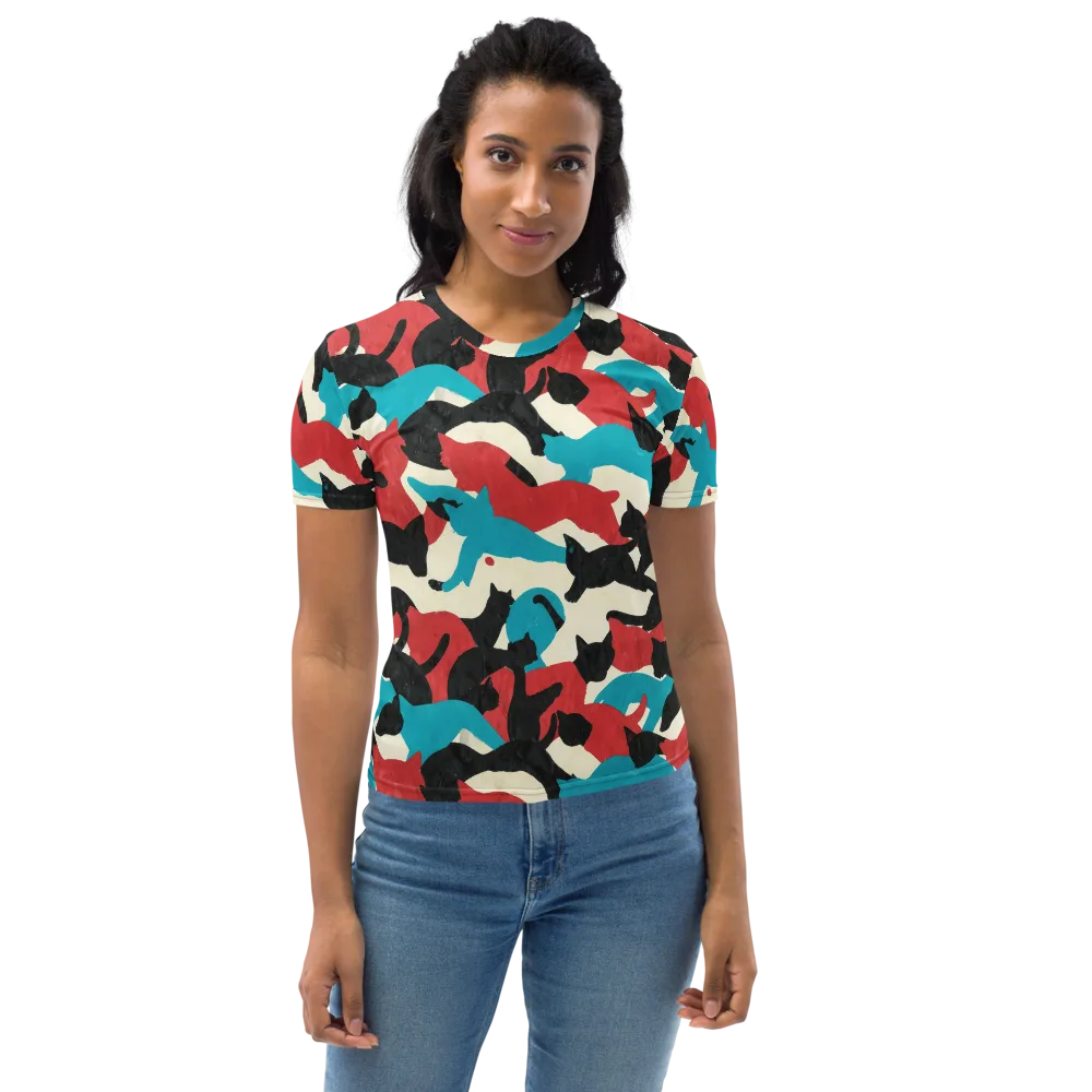 Chromatic Catwalk on Women's Crew Neck T-Shirt — Front