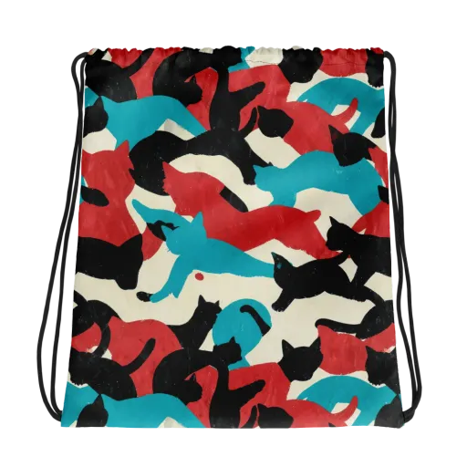 Chromatic Catwalk on a Drawstring Bag