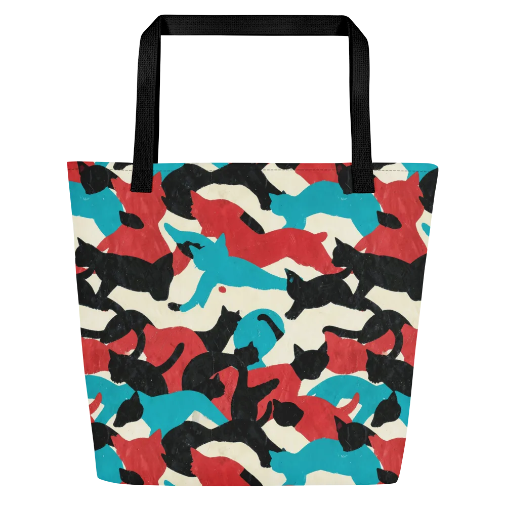 Chromatic Catwalk on Large Tote Bag W/ Pocket — Front
