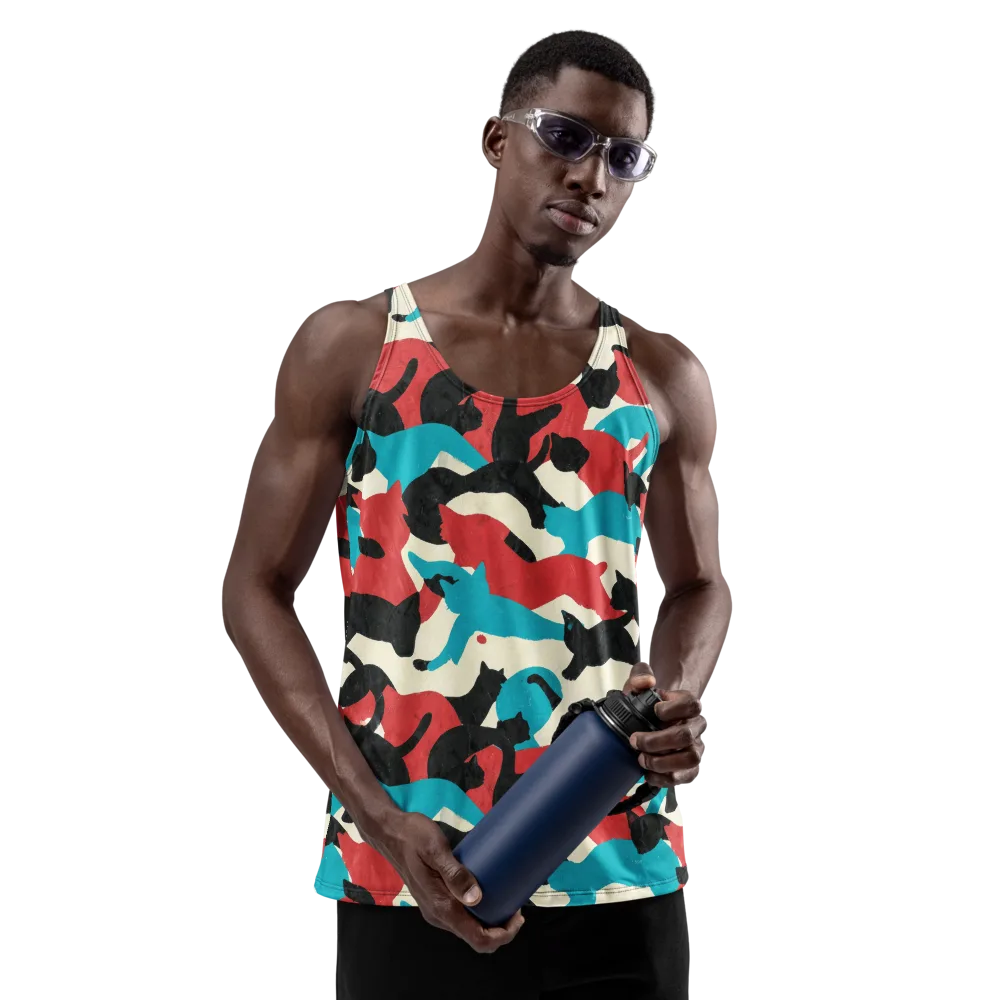 Chromatic Catwalk on Men's Tank Top — Front