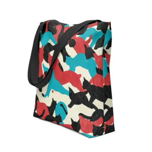 Chromatic Catwalk on a Tote Bag