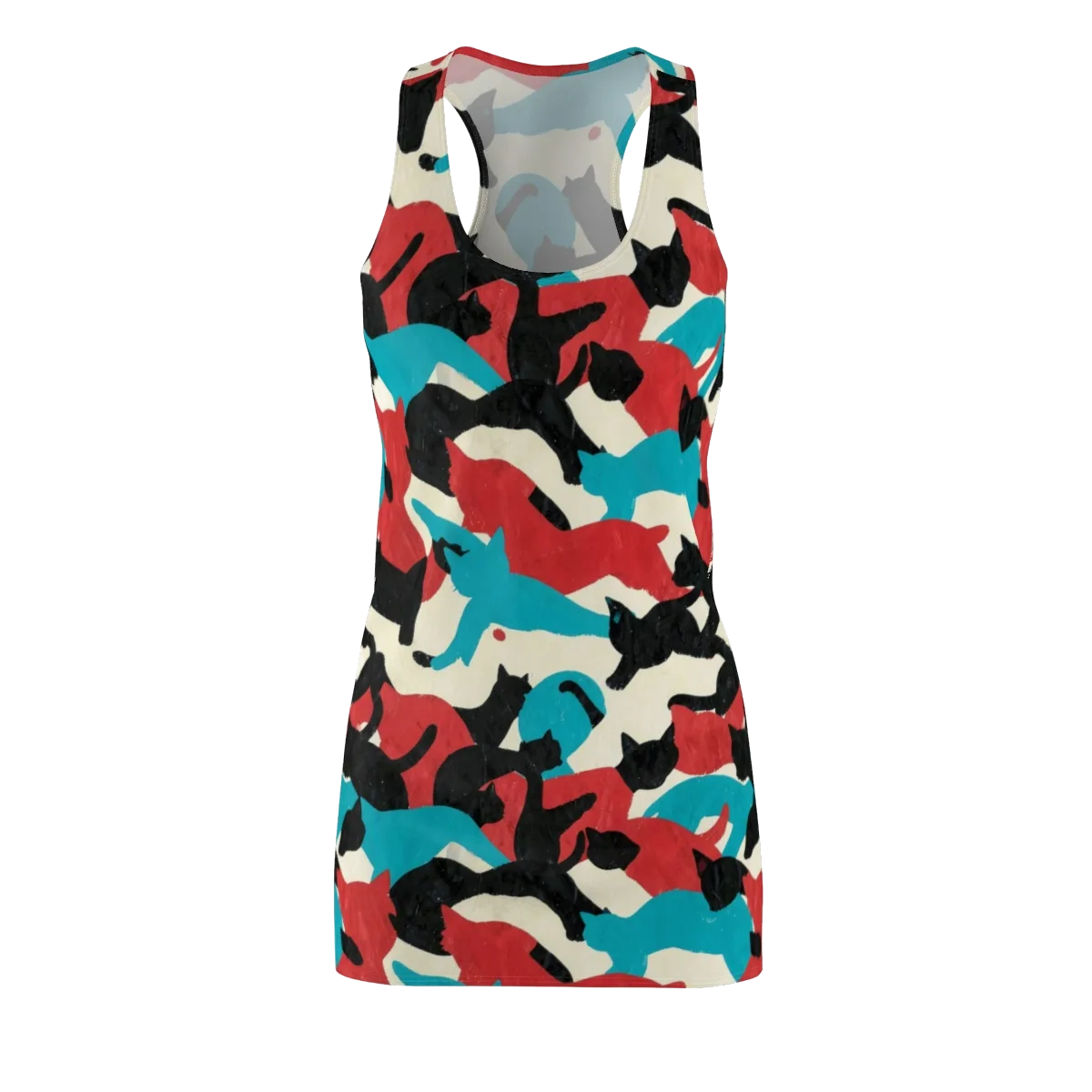 Chromatic Catwalk on Racerback Dress — Front