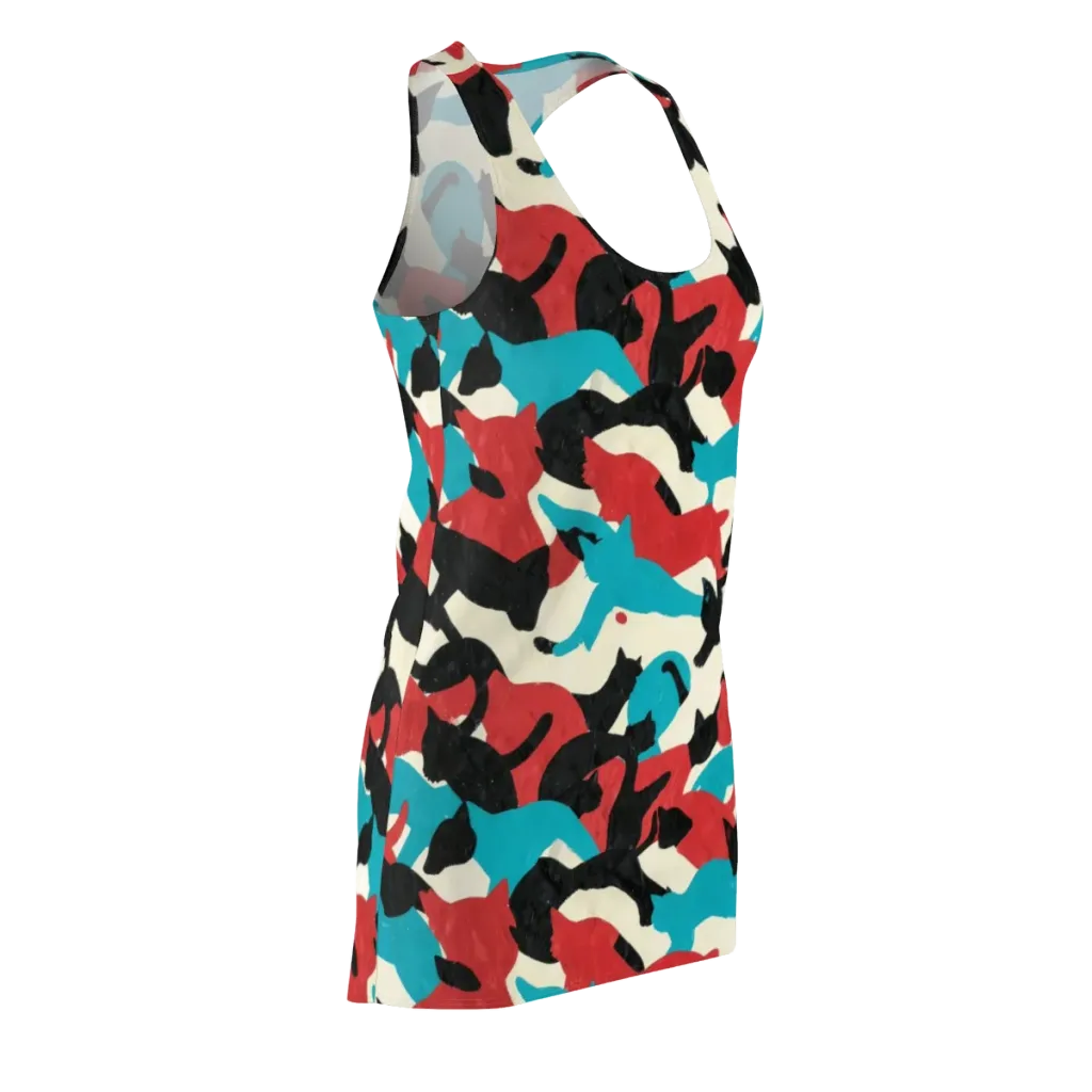 Chromatic Catwalk on Racerback Dress — Front Side