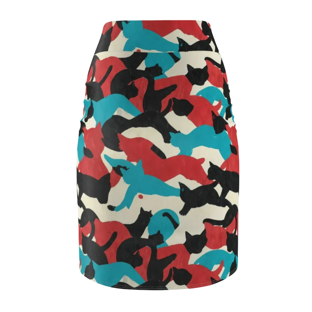 Chromatic Catwalk on Pencil Skirt — Back