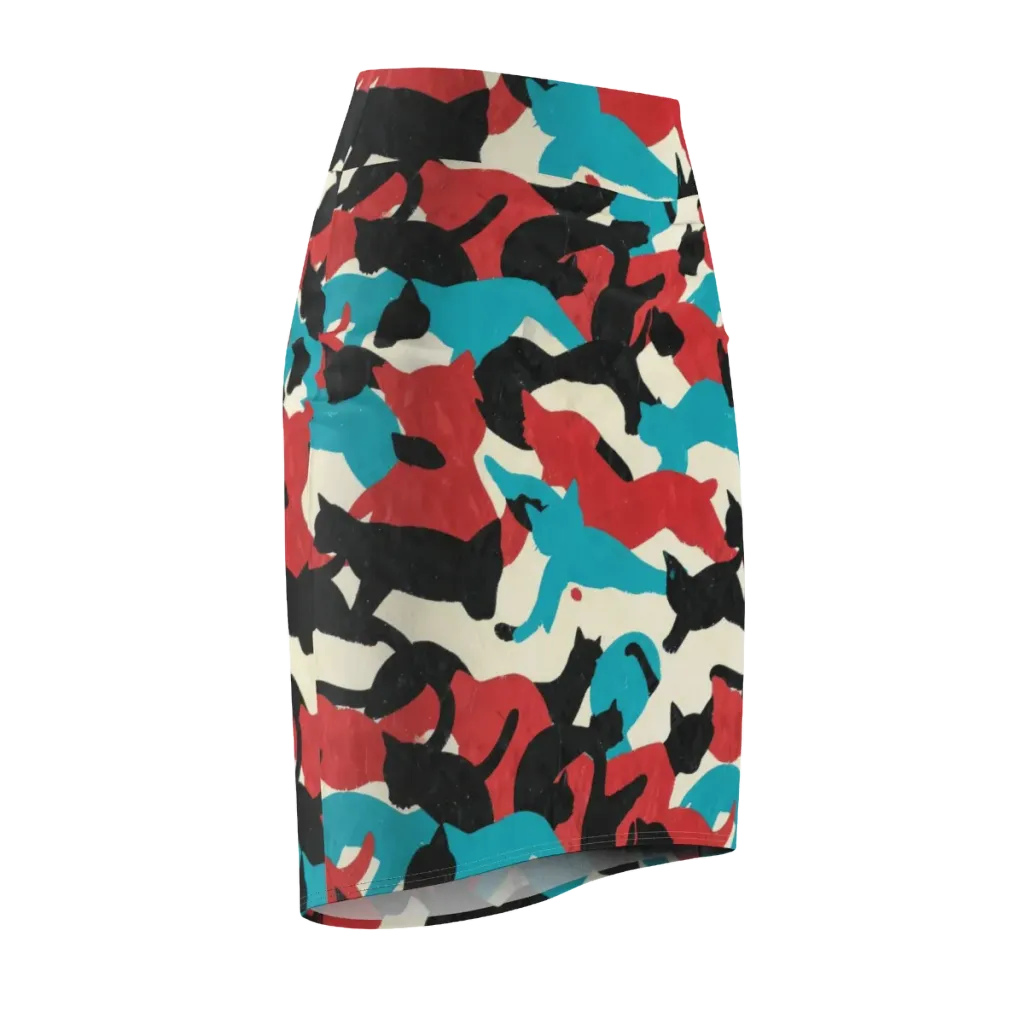 Chromatic Catwalk on Pencil Skirt — Front Side