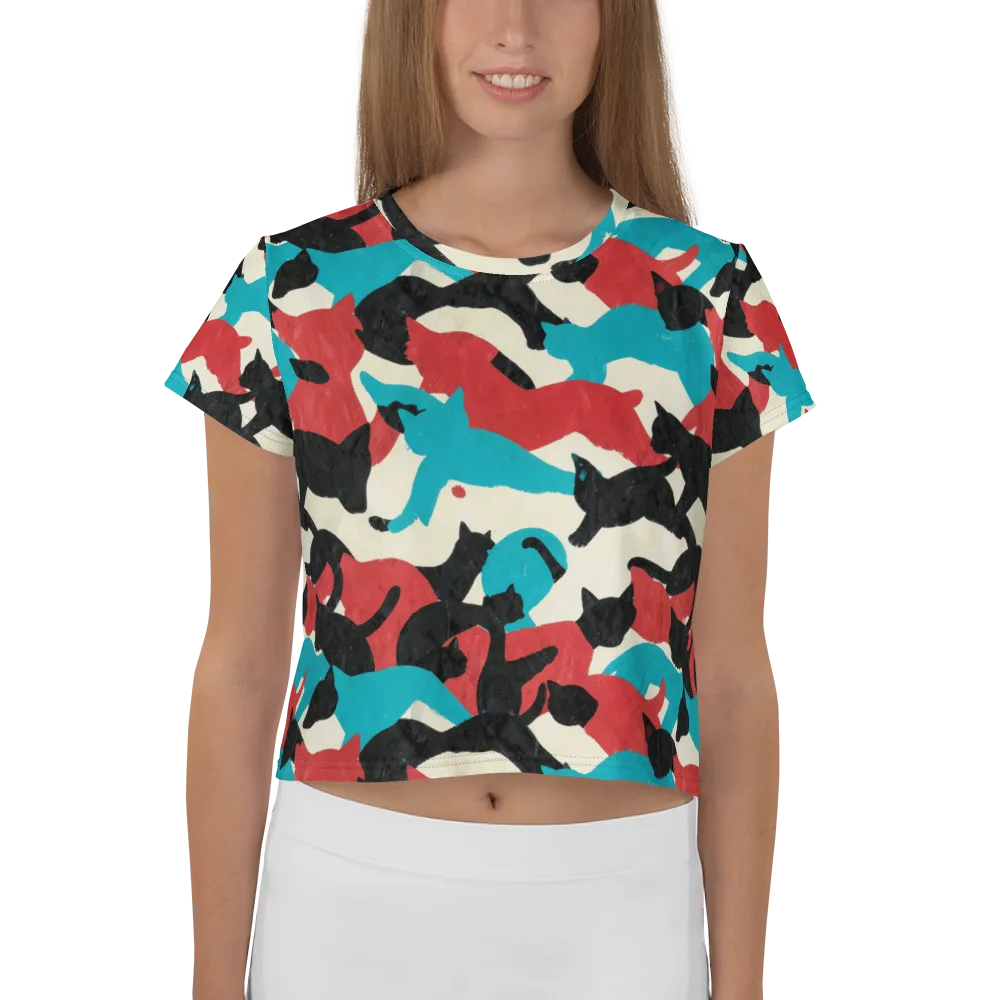 Chromatic Catwalk on Crop Tee — Front