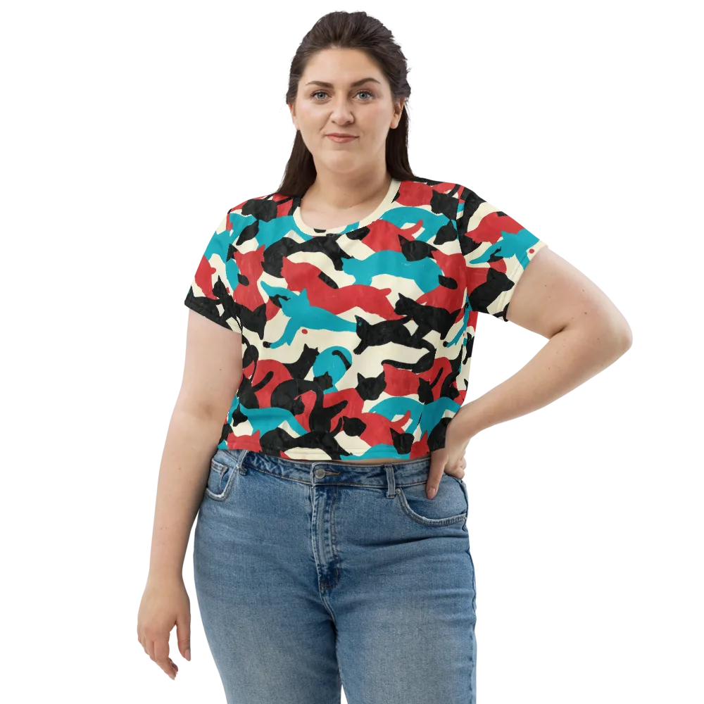 Chromatic Catwalk on Crop Tee — Front