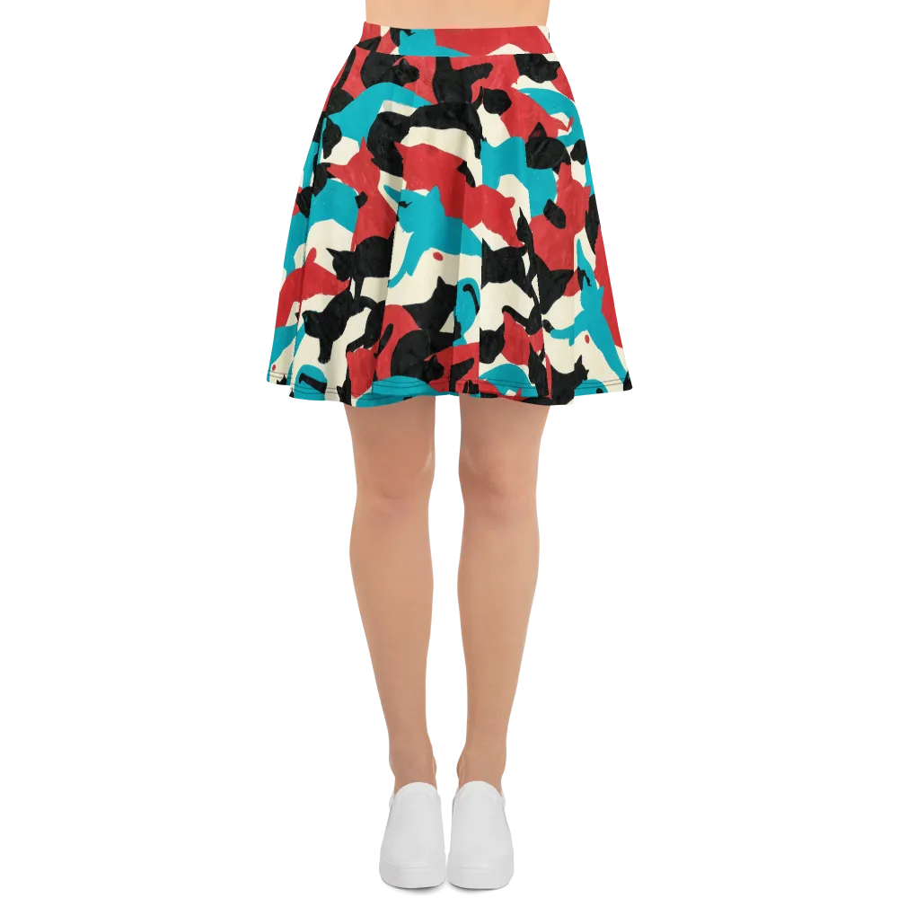 Chromatic Catwalk on Skater Skirt — Front