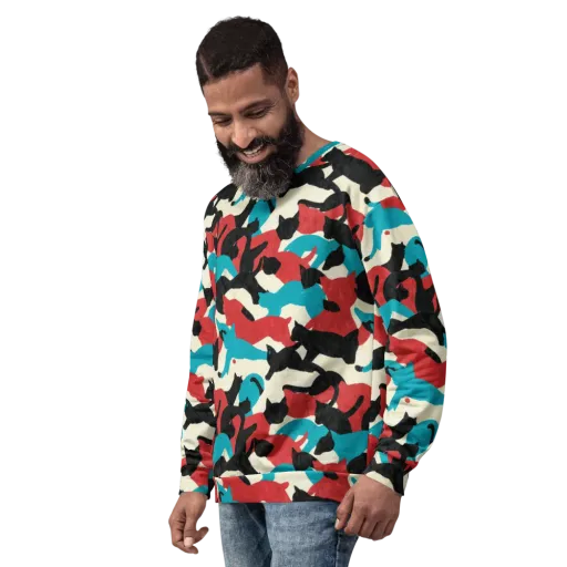 Chromatic Catwalk on a Sweatshirt