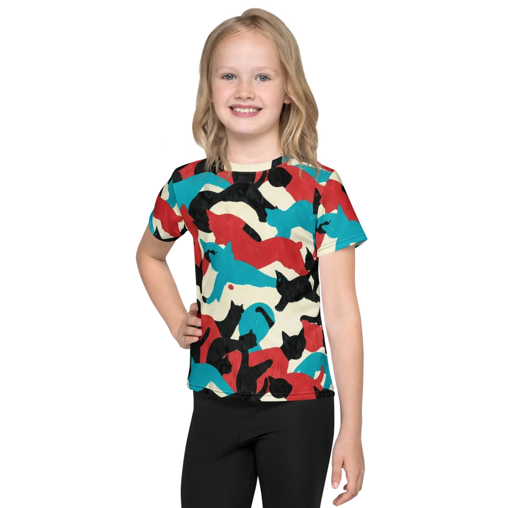Chromatic Catwalk on Kids Crew Neck T-Shirt — Front