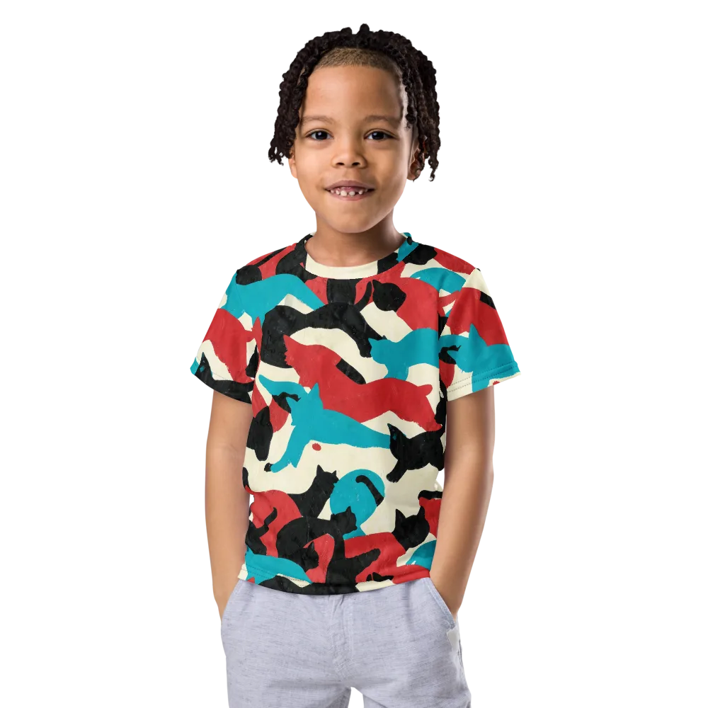 Chromatic Catwalk on Kids Crew Neck T-Shirt — Front