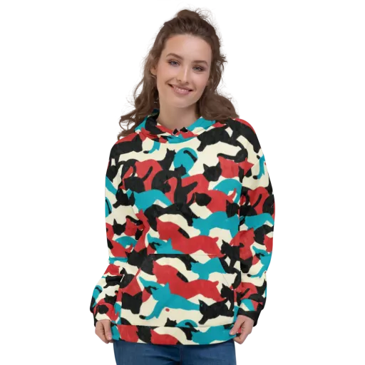 Chromatic Catwalk on a Hoodie