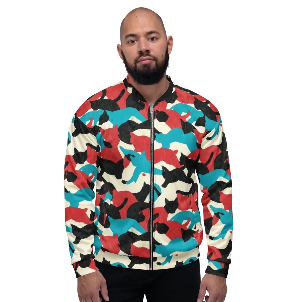 Chromatic Catwalk on Bomber Jacket — Front