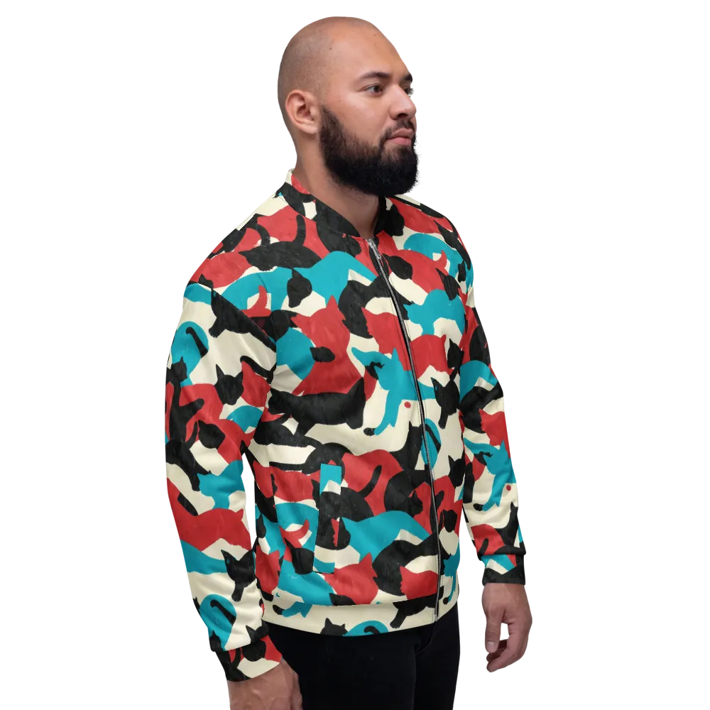 Chromatic Catwalk on Bomber Jacket — Right