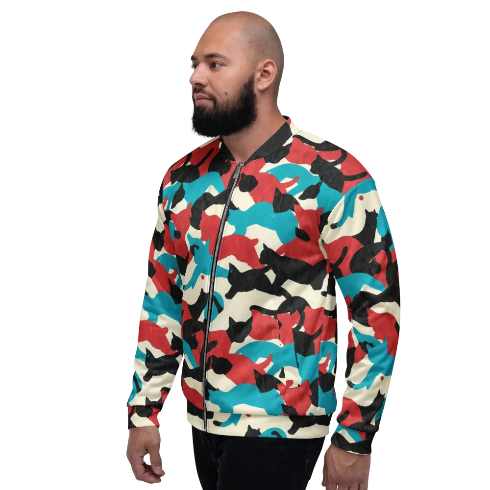 Chromatic Catwalk on Bomber Jacket — Left
