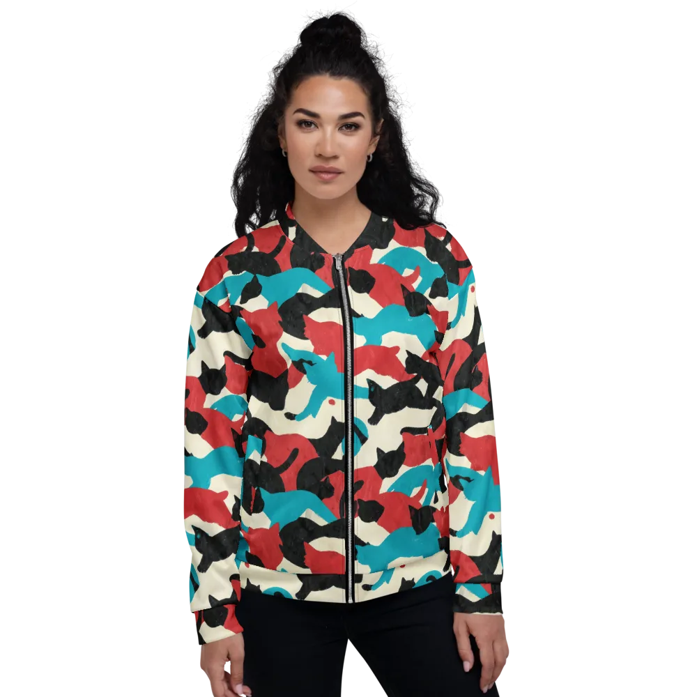 Chromatic Catwalk on Bomber Jacket — Front