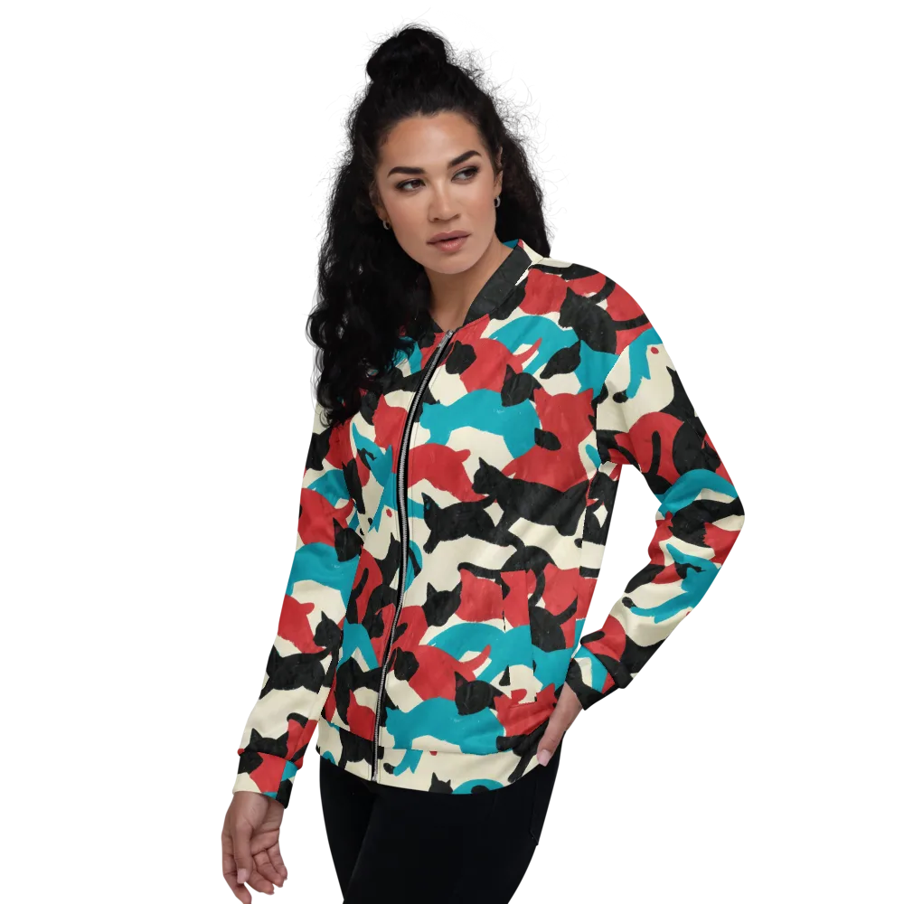 Chromatic Catwalk on Bomber Jacket — Left