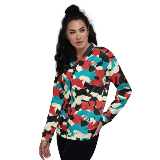 Chromatic Catwalk on a Bomber Jacket