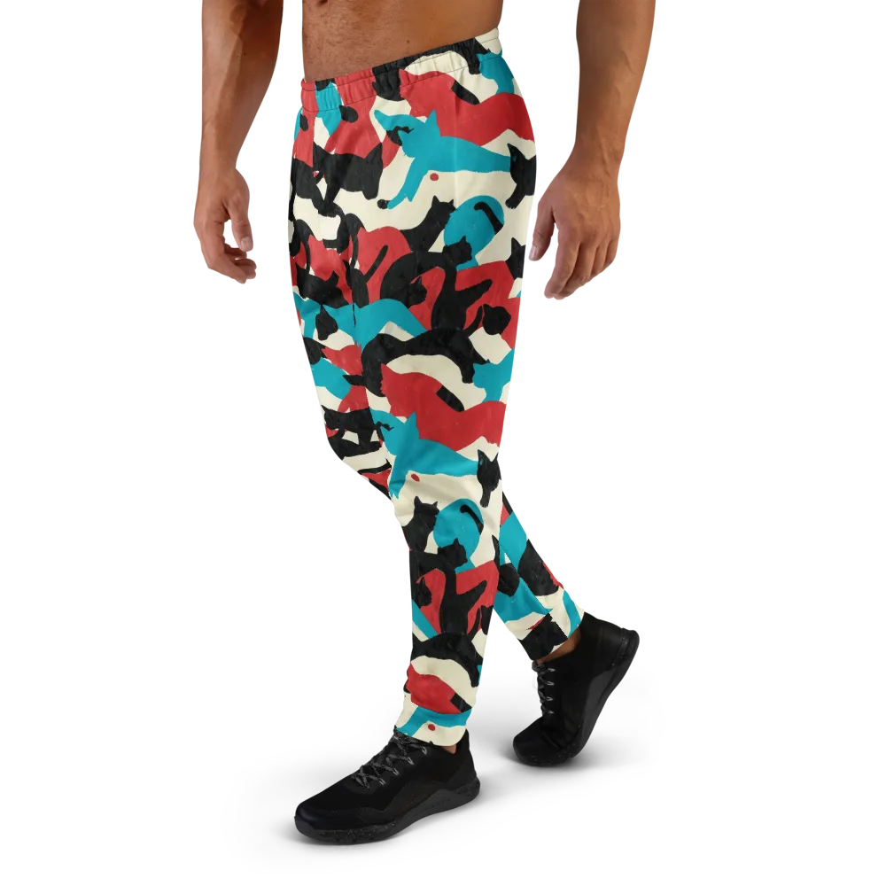 Chromatic Catwalk on Men's Joggers — Left