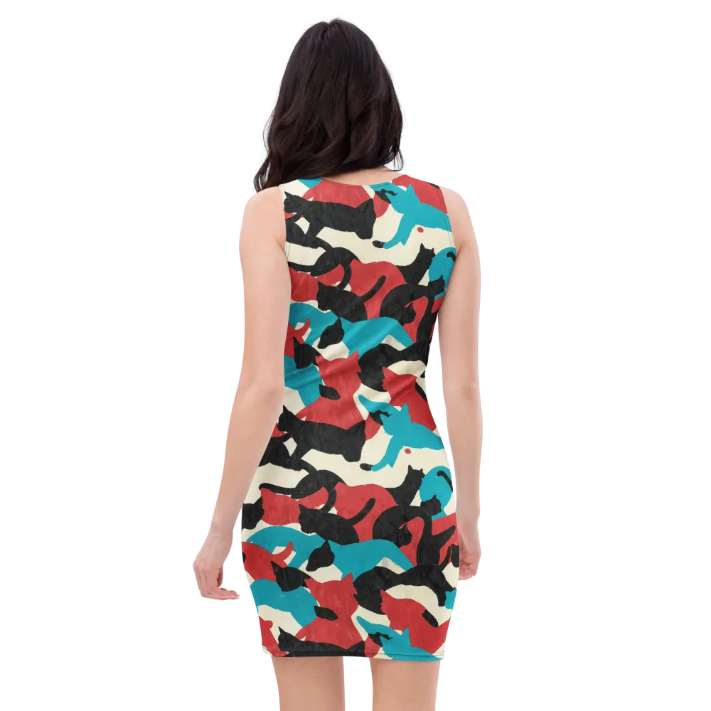 Chromatic Catwalk on Bodycon Dress — Back