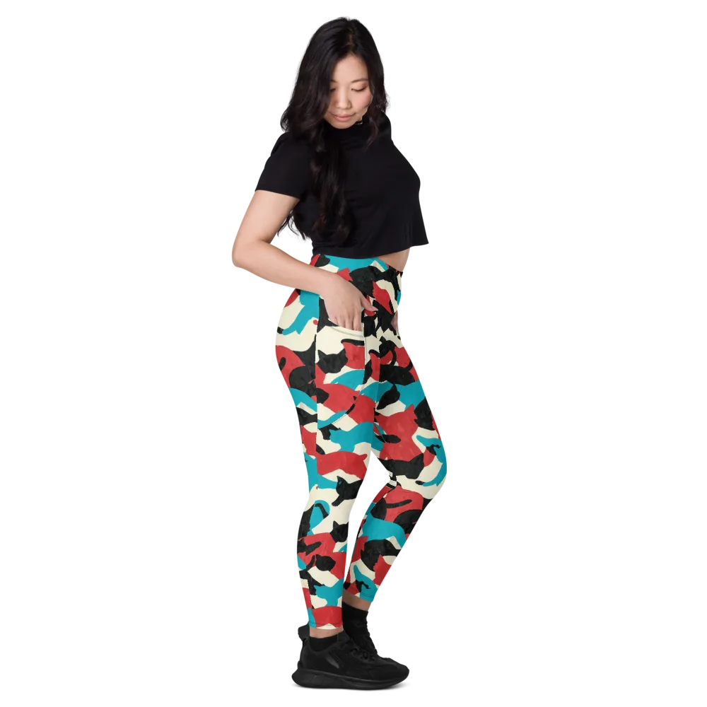 Chromatic Catwalk on Leggings with Pockets — Right