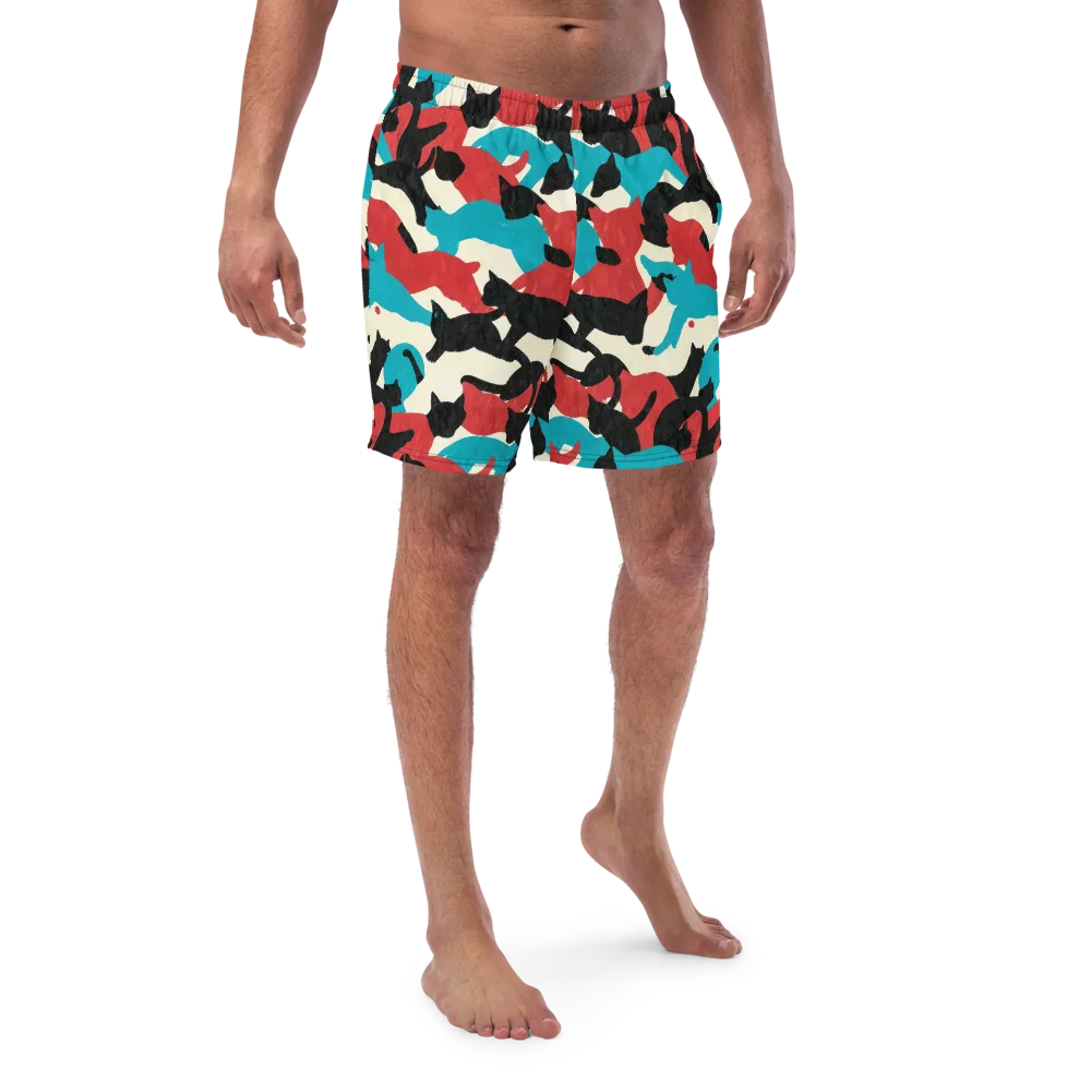 Chromatic Catwalk on Swim Trunks — Front