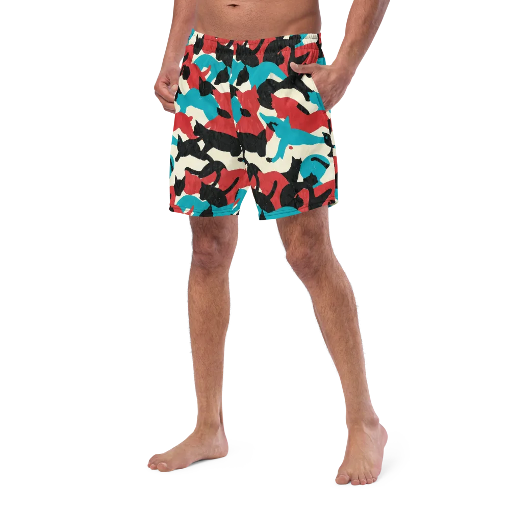 Chromatic Catwalk on Swim Trunks — Left Front