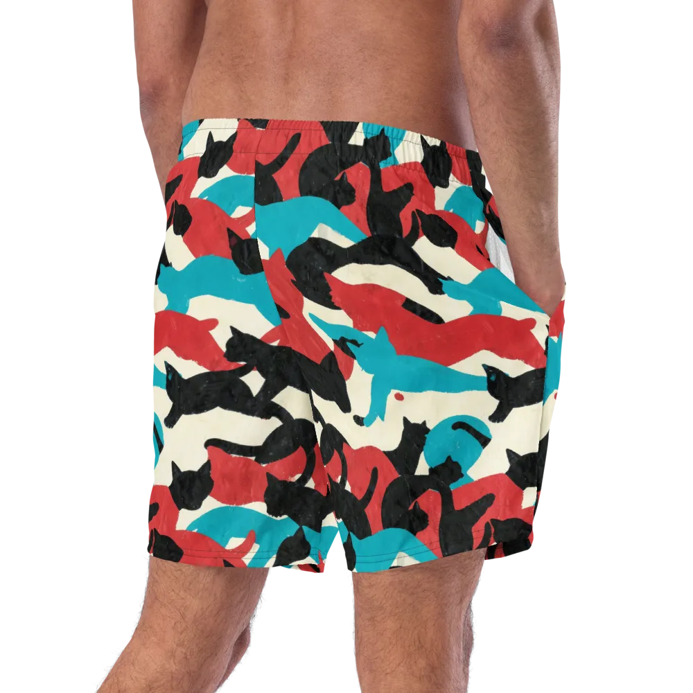 Chromatic Catwalk on Swim Trunks — Right Back
