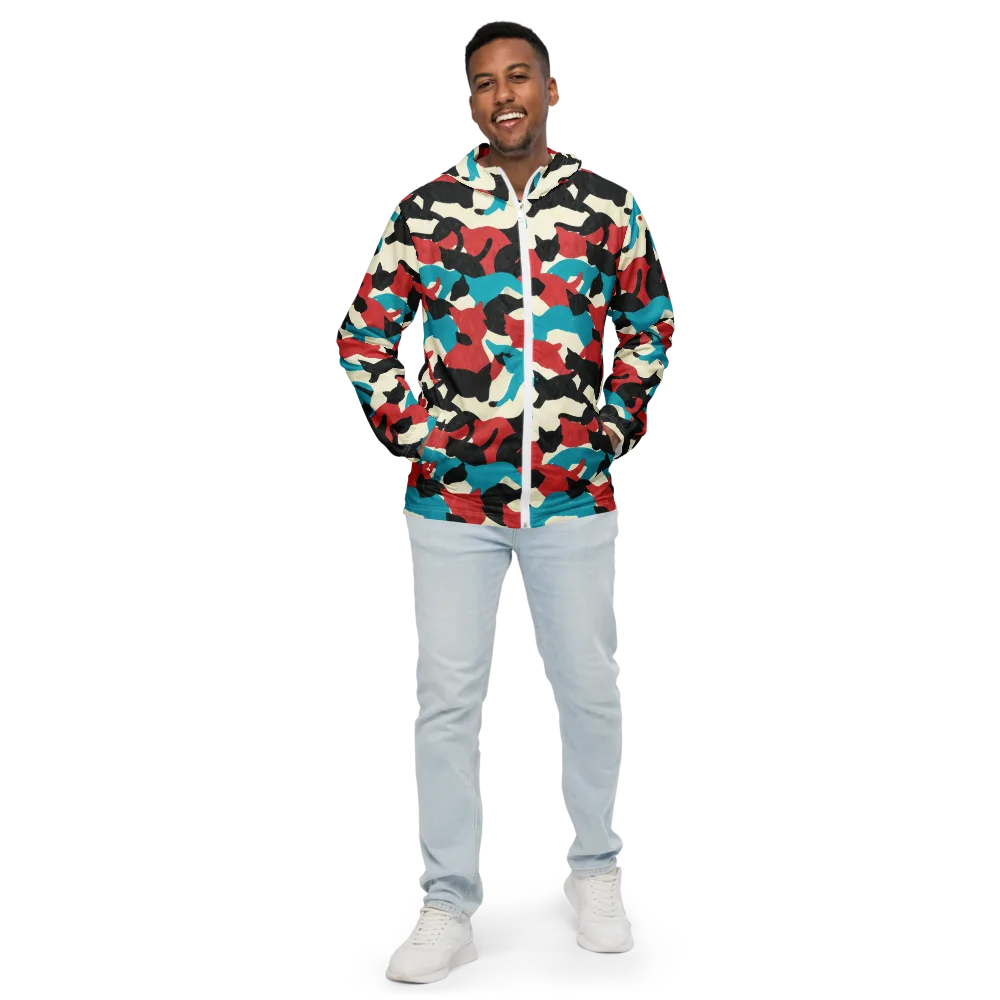 Chromatic Catwalk on Men's Windbreaker — Front