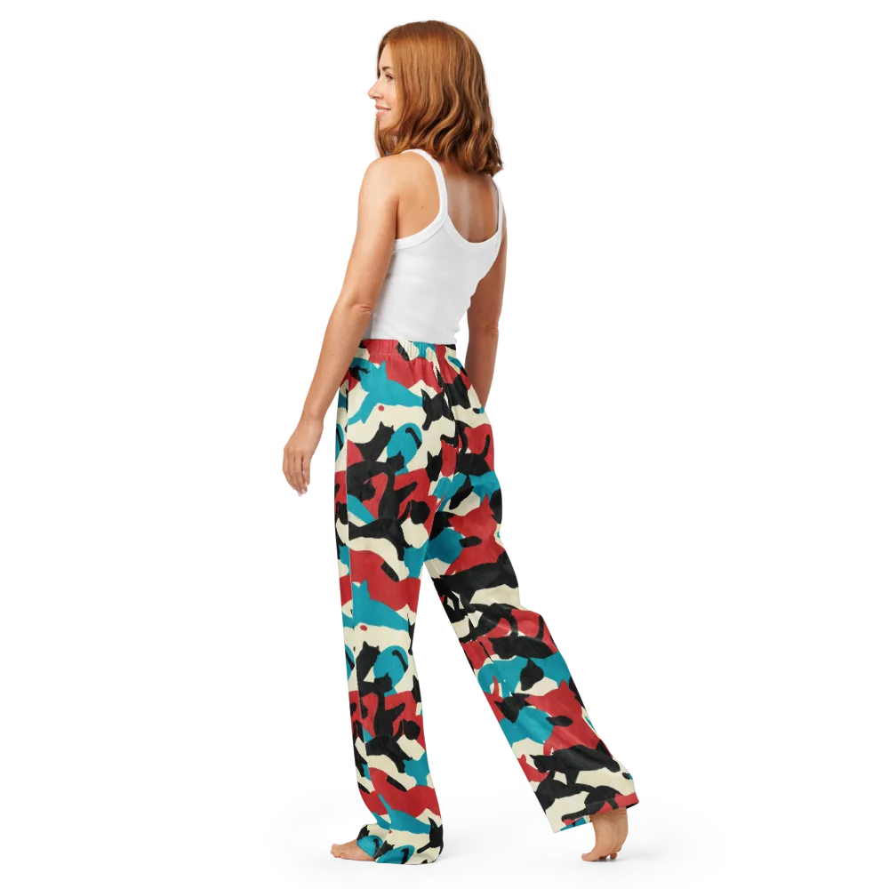 Chromatic Catwalk on Women's Pajama Pants — Back