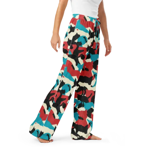 Chromatic Catwalk on a Women's Pajama Pants