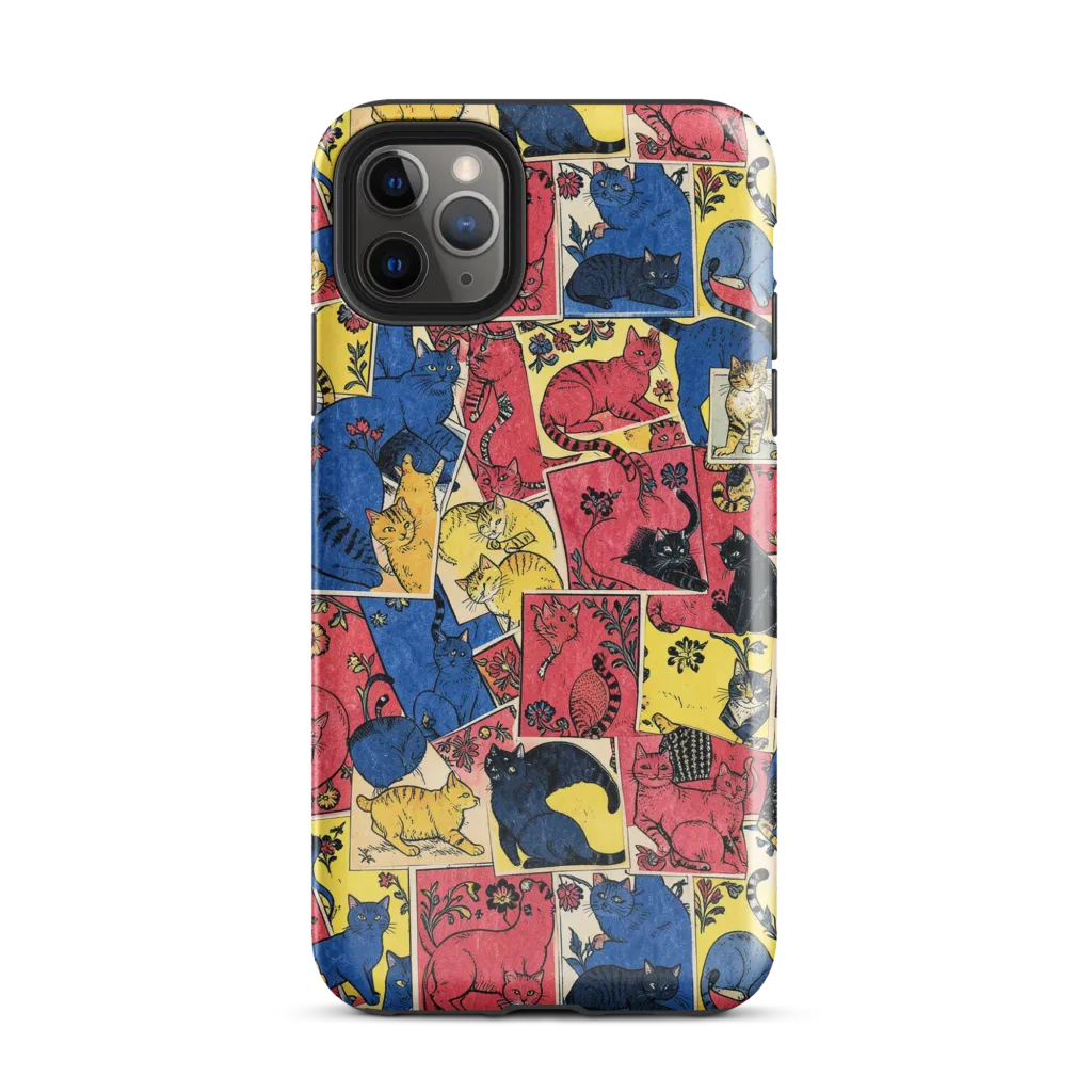 Midnight Cat Almanac on Tough Case for iPhone® — Front