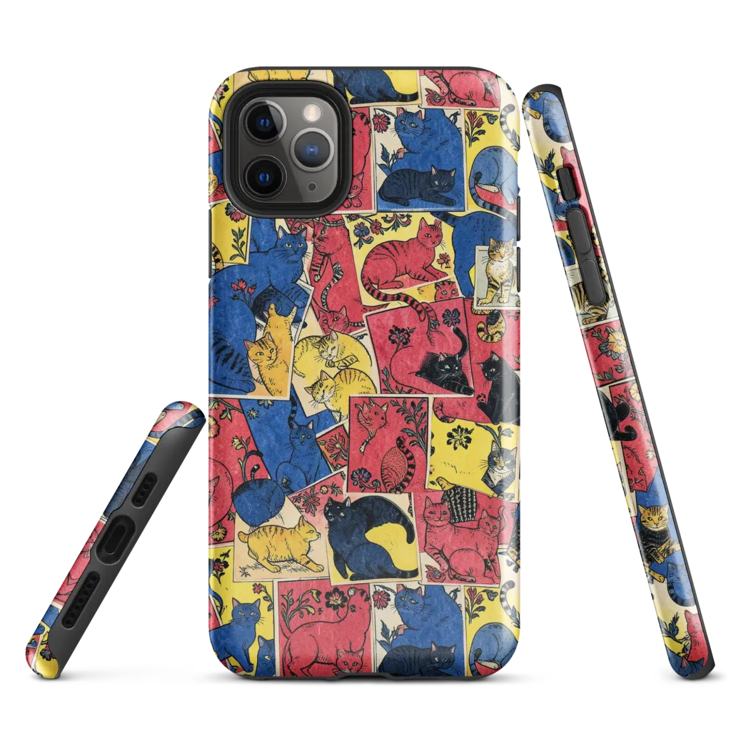 Midnight Cat Almanac on Tough Case for iPhone® — Front