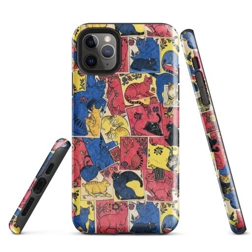 Midnight Cat Almanac on a Tough Case for iPhone®