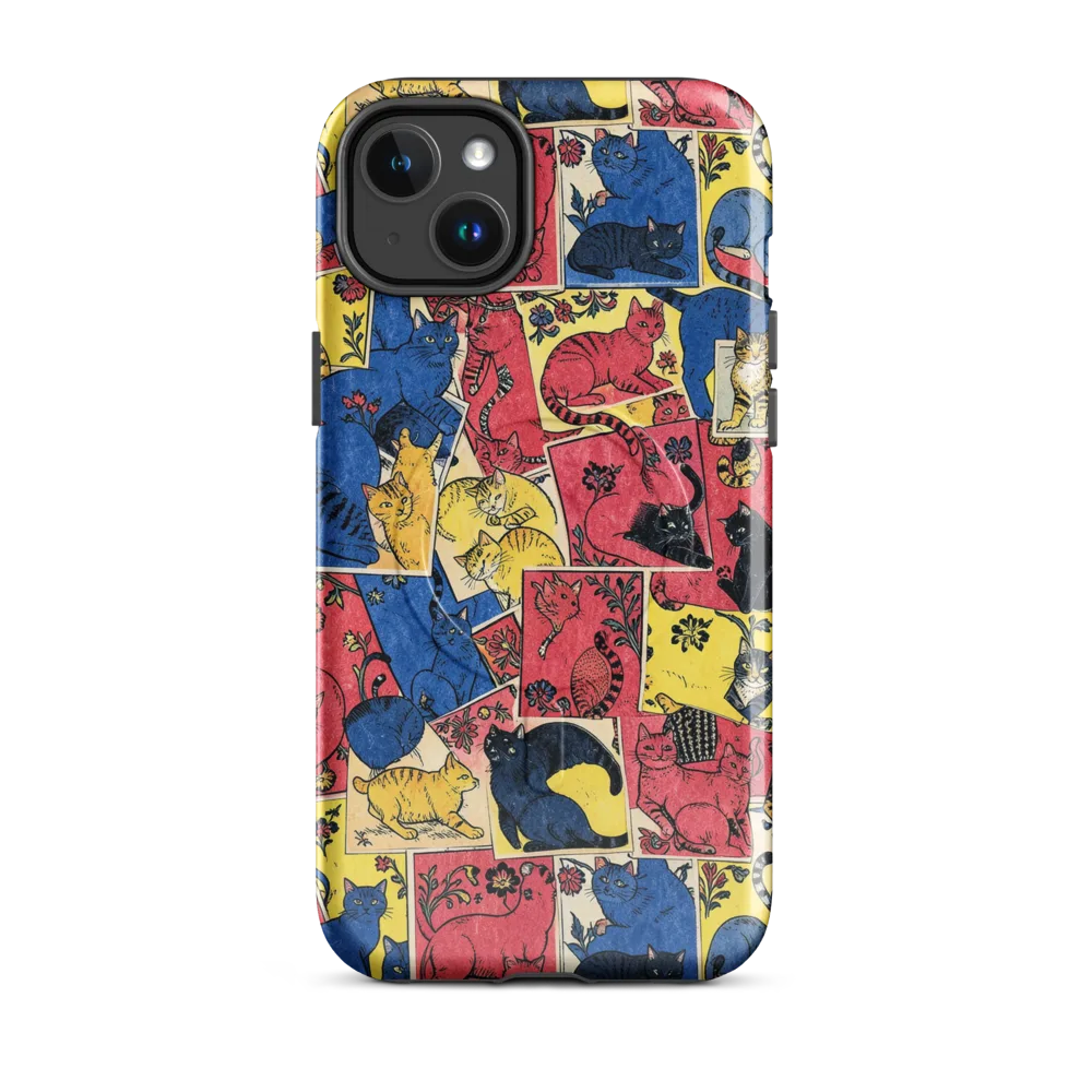 Midnight Cat Almanac on MagSafe Tough Case for iPhone® — Front
