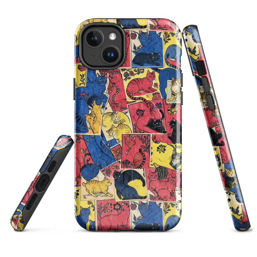 Midnight Cat Almanac on MagSafe Tough Case for iPhone® — Front