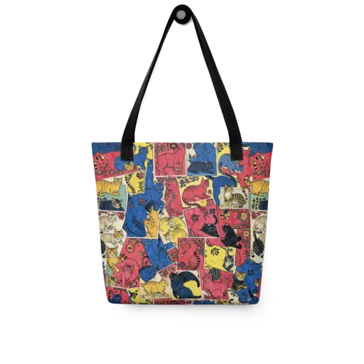 Midnight Cat Almanac on a Tote Bag