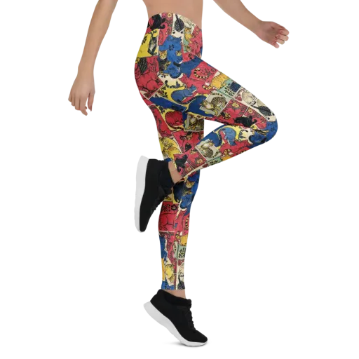 Midnight Cat Almanac on a Leggings