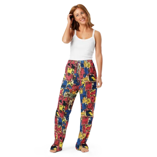 Midnight Cat Almanac on a Women's Pajama Pants