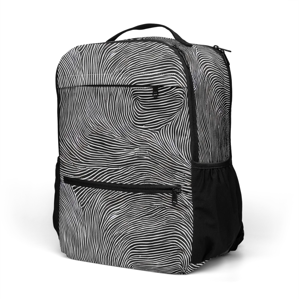 Ink Ripple on Utility Backpack — Left Front