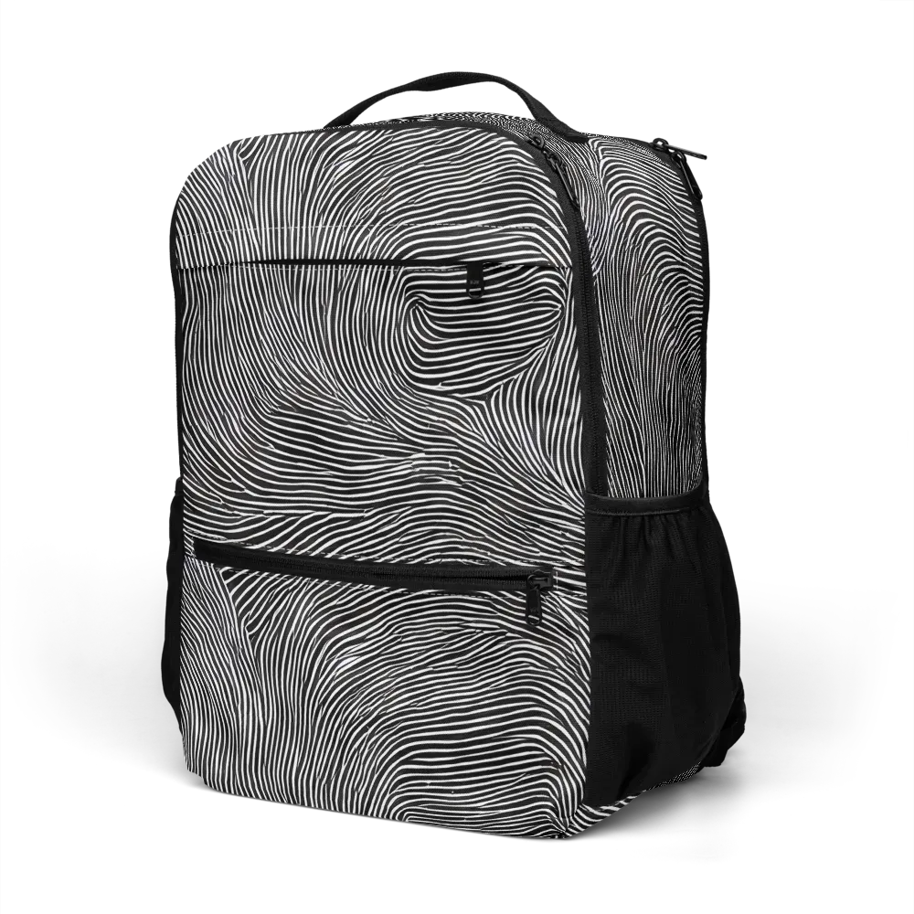 Ink Ripple on Utility Backpack — Left Front