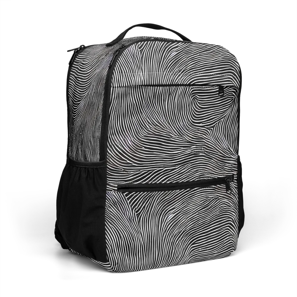 Ink Ripple on Utility Backpack — Right Front