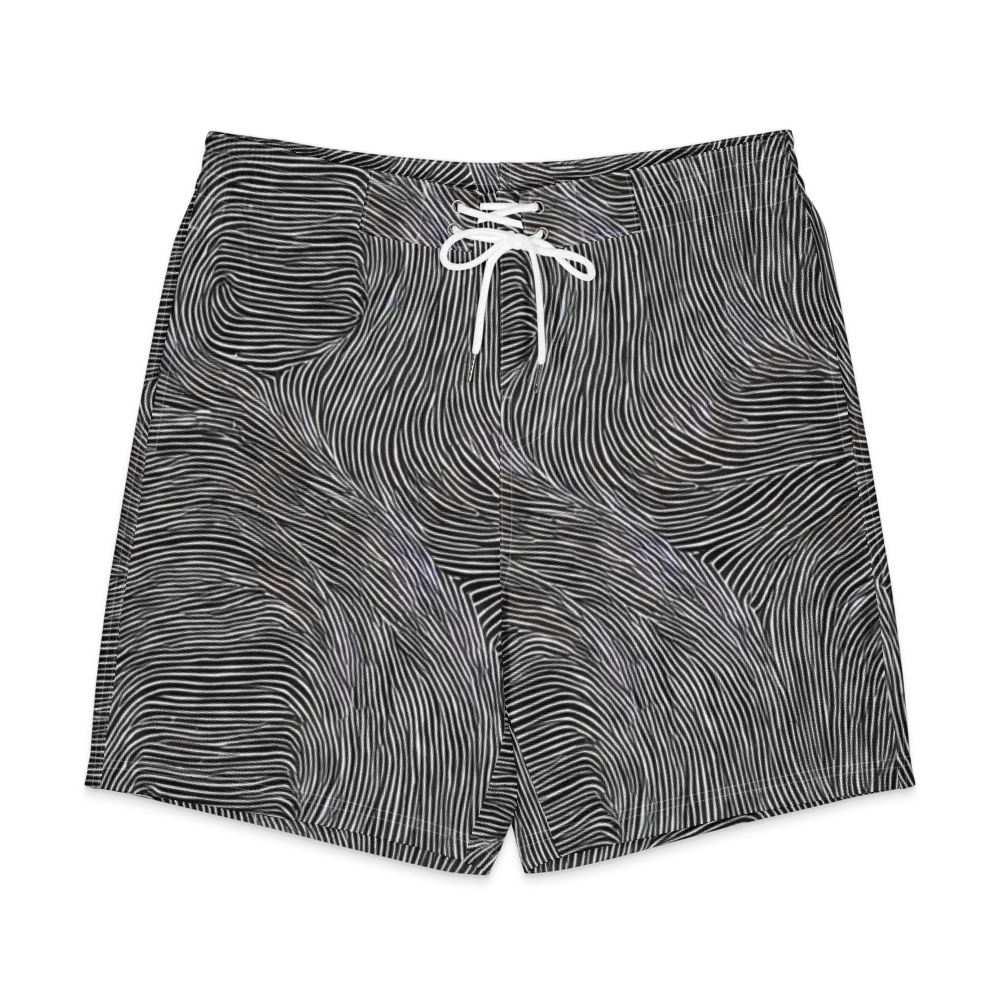 Ink Ripple on Men's Board Shorts — Front