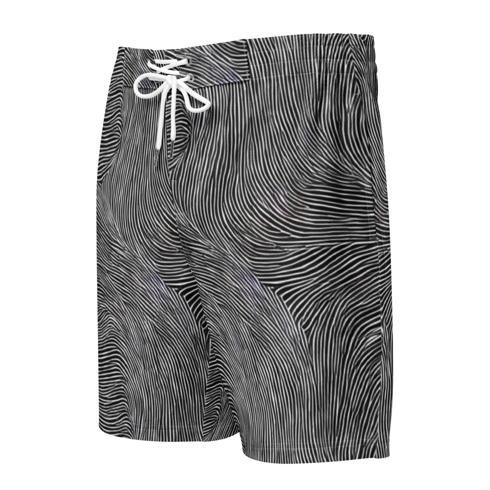 Ink Ripple on Men's Board Shorts — Front