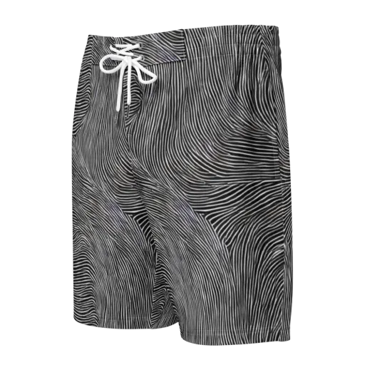 Ink Ripple on a Men's Board Shorts